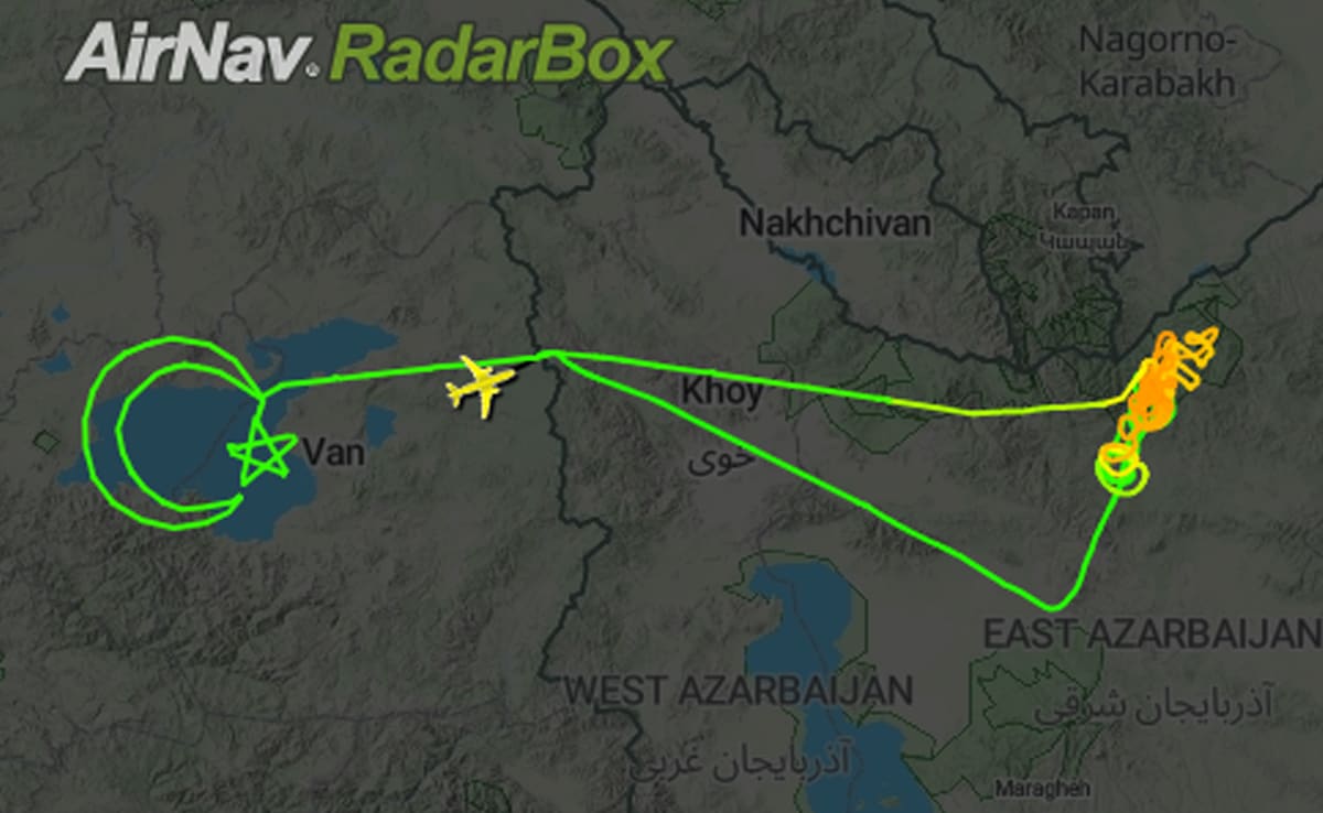 Turkish drone pulls star, crescent after spotting Iranian president’s helicopter