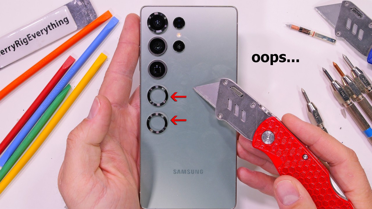 Galaxy S25 Ultra Stability Test shows its strong construction and fake camera rings